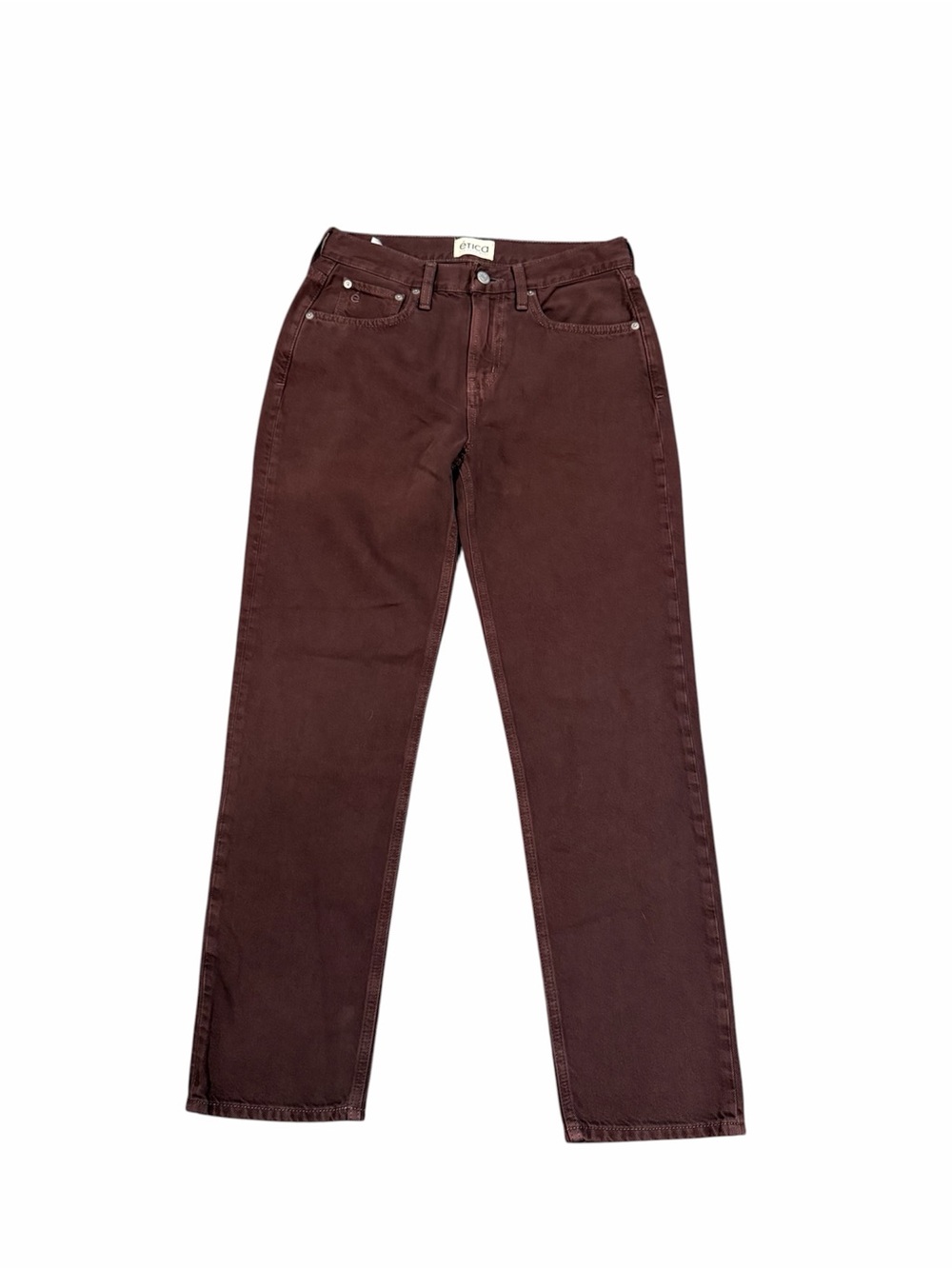 Etica Marlowe Slim Boyfriend Brown “Sassafras” Jeans